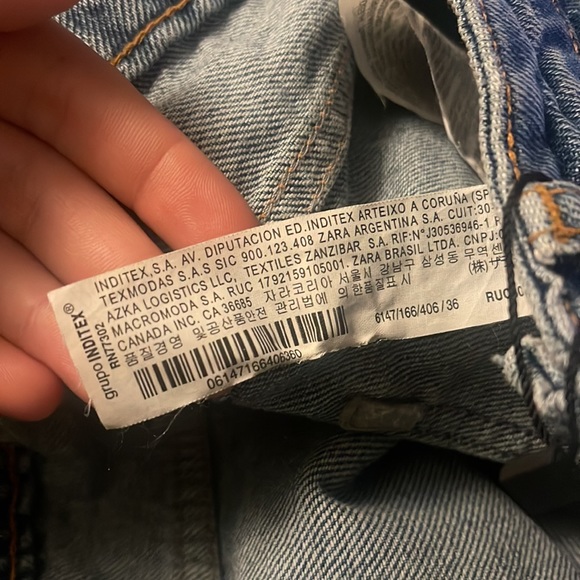 Zara NWT super high rise straight leg jeans - Picture 10 of 11